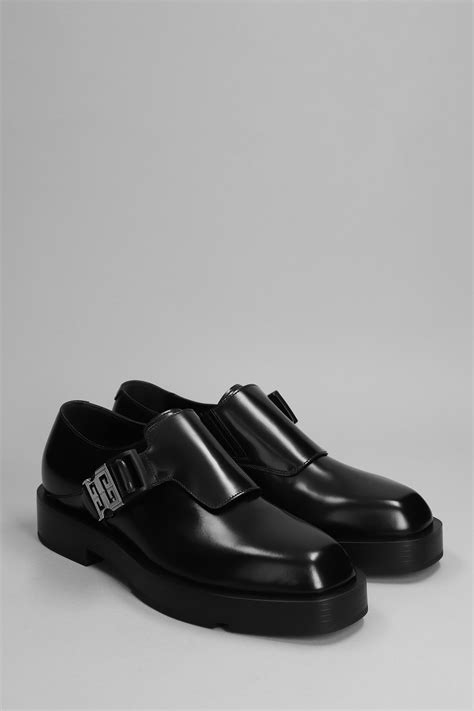 givenchy derby|Squared derbies in leather with 4G buckle in .